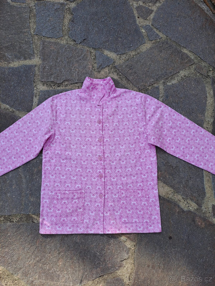 Dámský flanelový kabátek od pyžama vel. L - 3