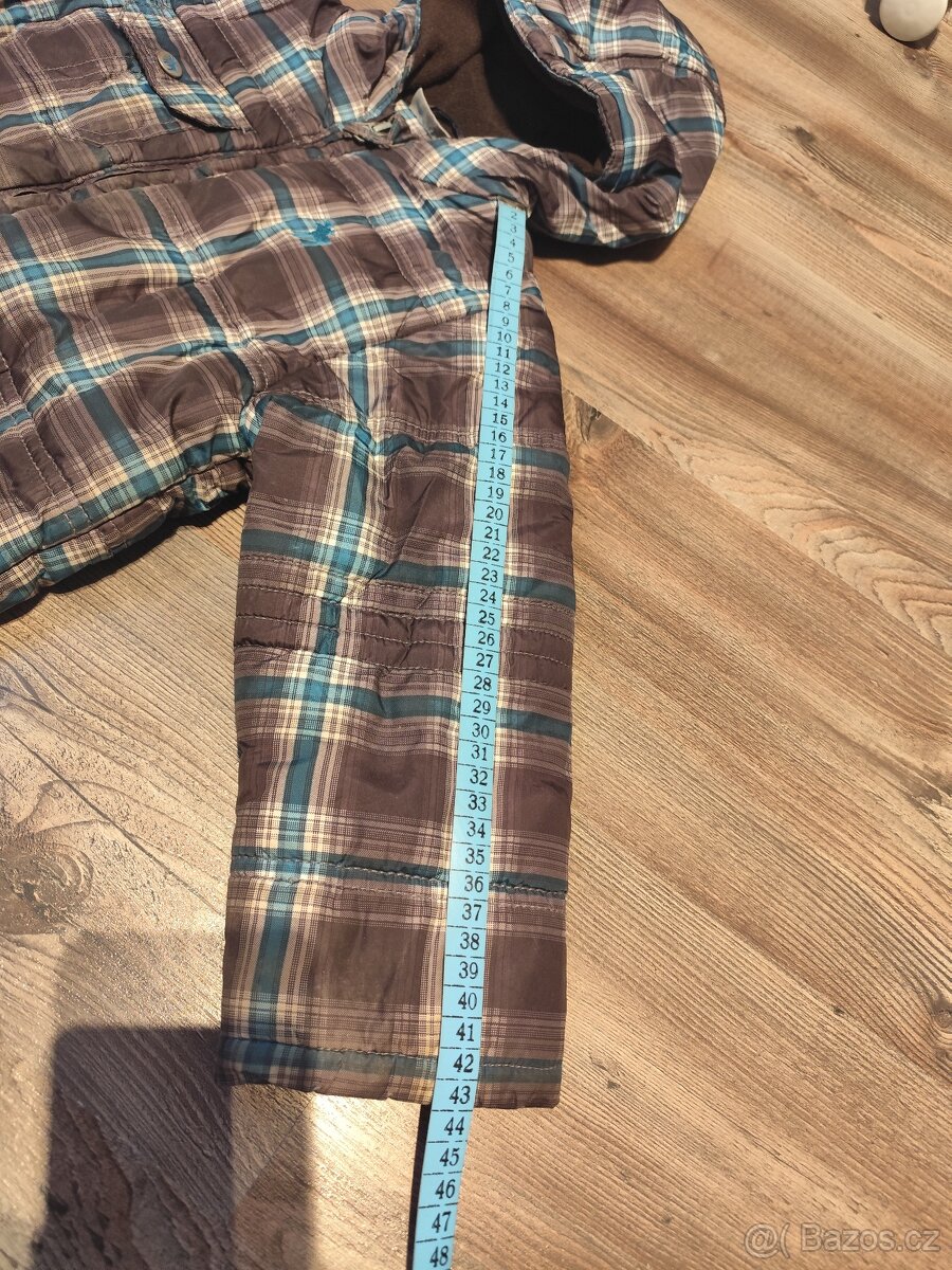 Teplá zimní bunda 104 hnědá - 3