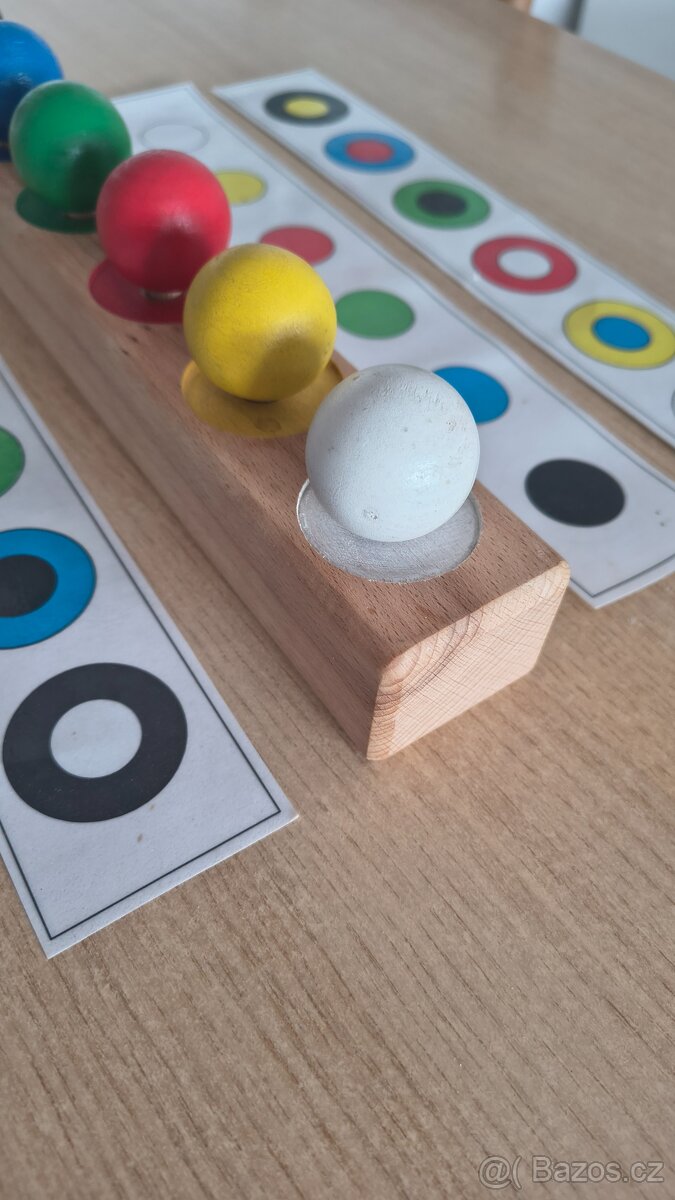 Montessori barevné kuličky - 3