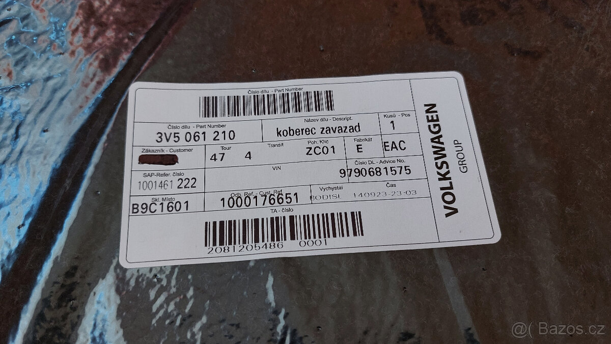 Rozkládací koberec ŠKODA Superb III - 3