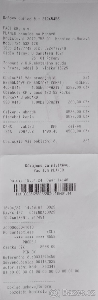 Lednice s mrazákem - 3