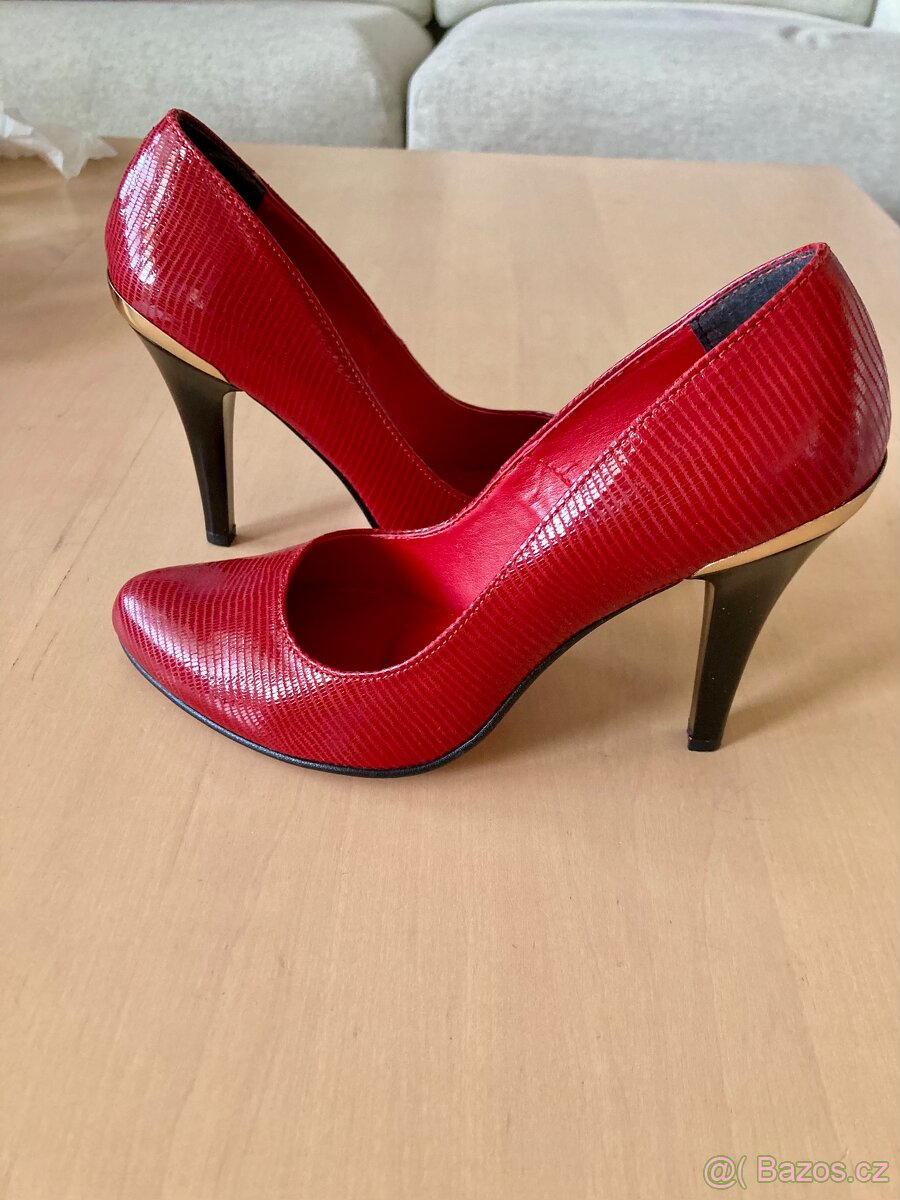 Kožené lodičky v.37 - 3