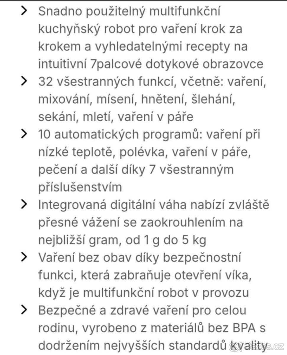 Multifunkční varný kuchyňský robot - 3