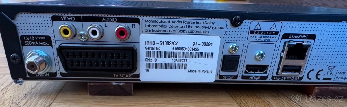 Satelitní přijímač HUMAX IRHD-5100S/CZ - 3