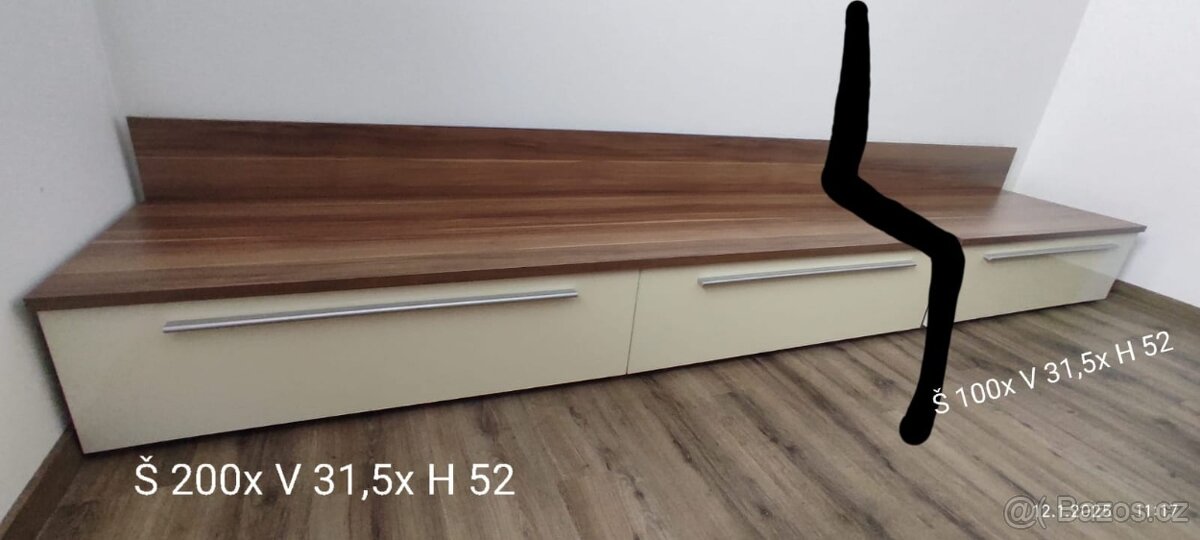 Prodám tuto starší obývací stěnu - 3