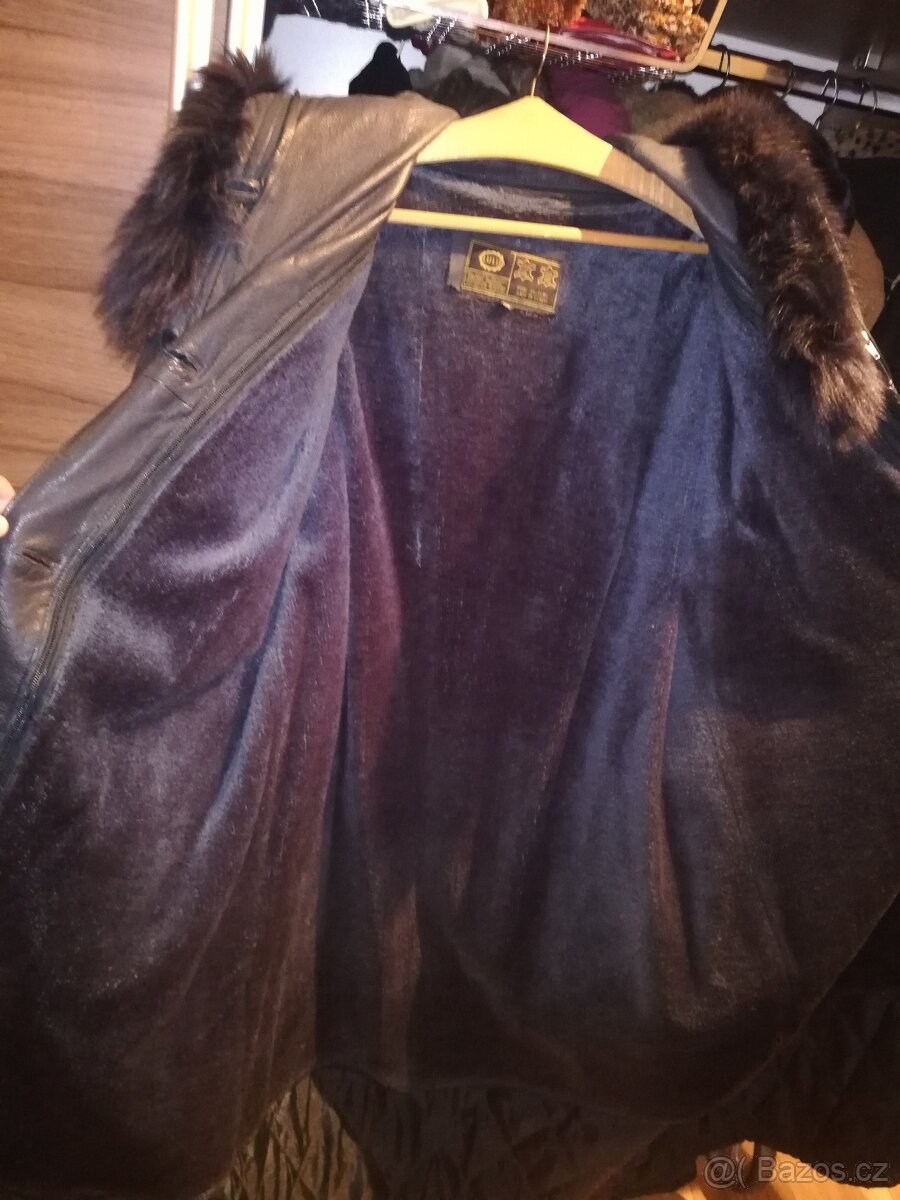 Kožený kabát se zimní vložkou - 3