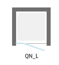 Sprchové dveře do niky 90 levé - křídlové (výprodej) - 3