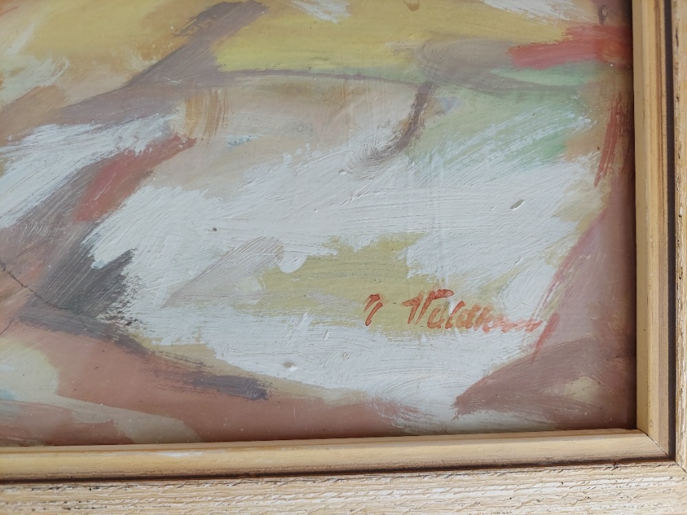 Eduard Valdhans - Vysočina v zimě 1985, obří olejová tempera - 3