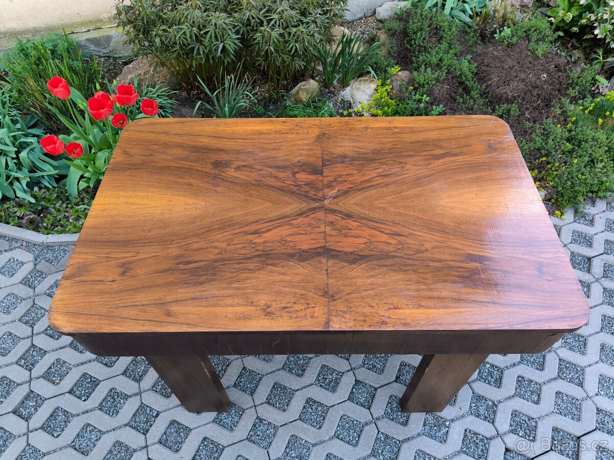 Starožitný Art Deco jídelní stůl - 30. léta - 3