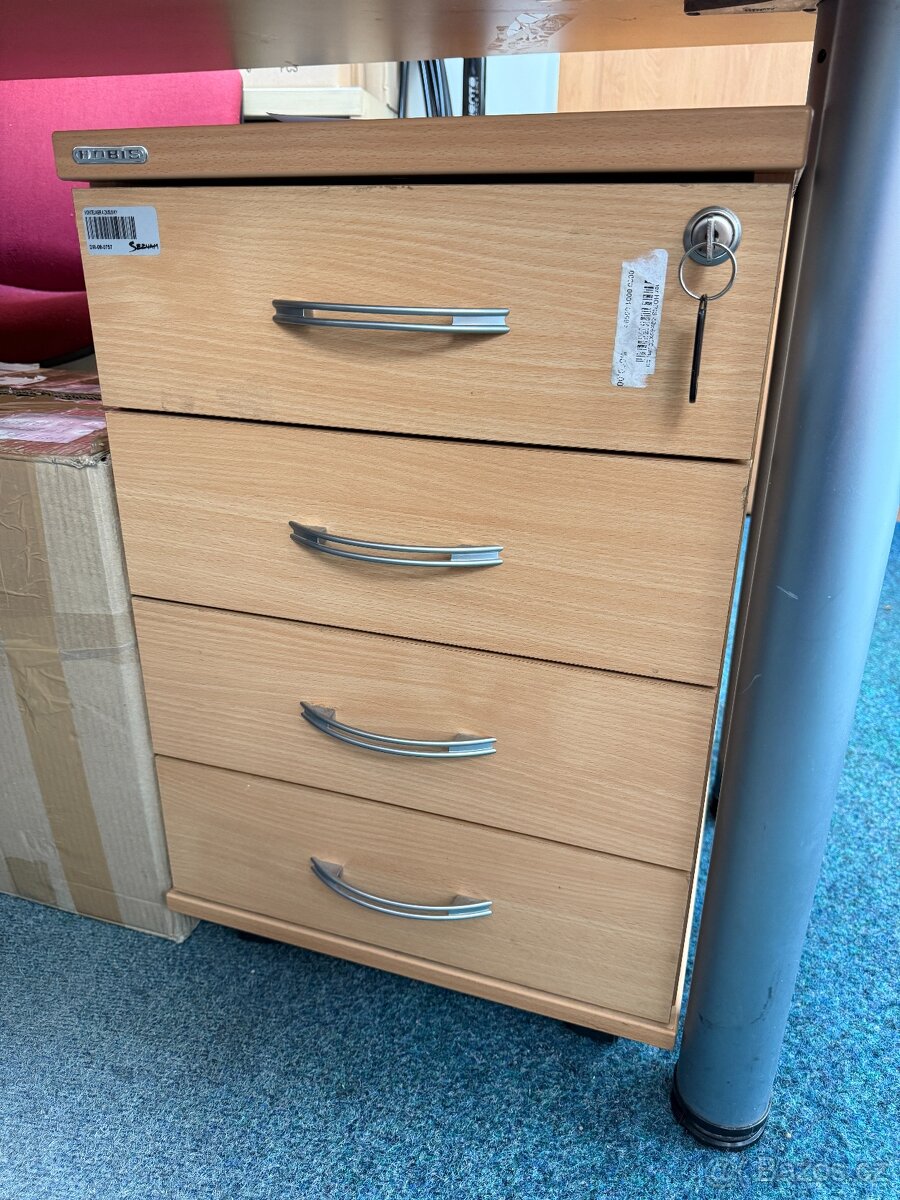 4x kancelářský stůl Hobis + šuplíky - 3