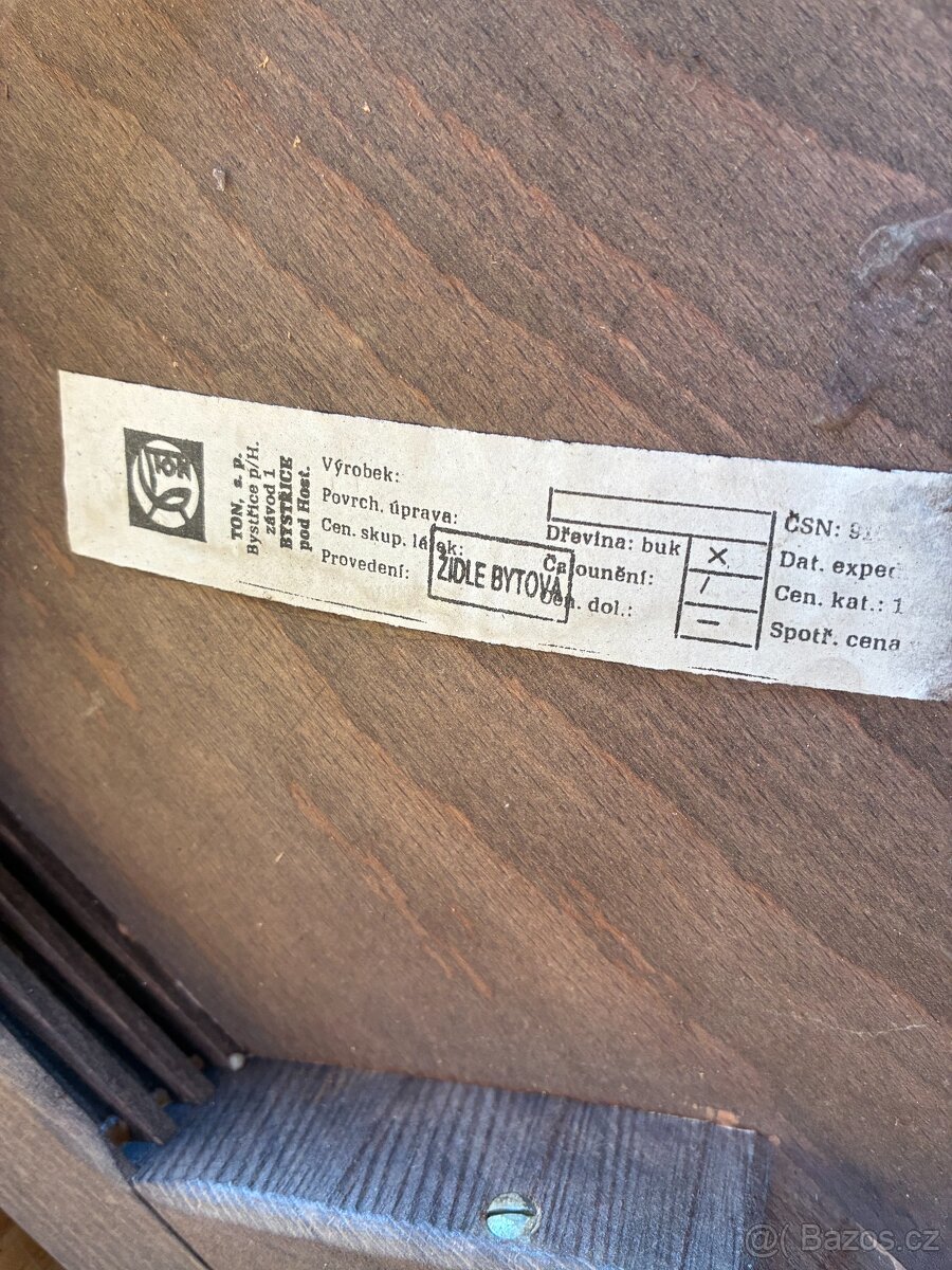 židle z masívu TON - 3