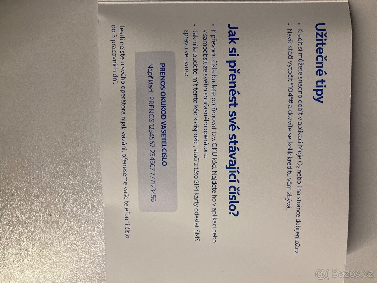 Sim karta 606220020 - 3