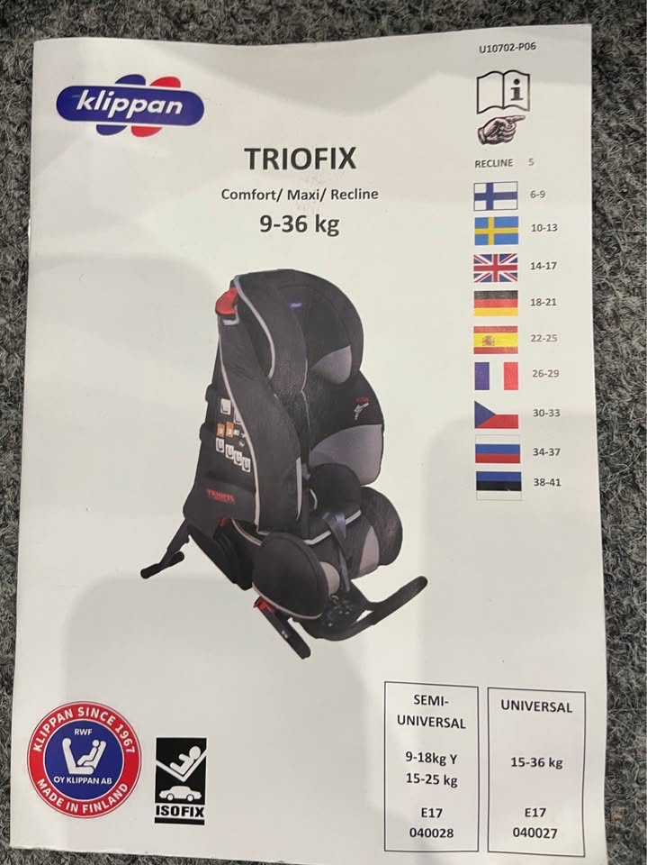 Autosedačka KLIPPAN TRIO FIX MAXI - 3