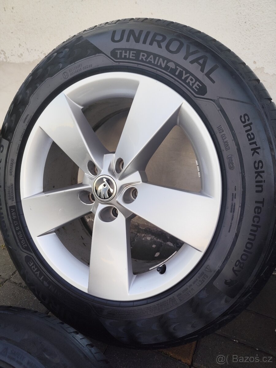 ALU 5x112 r17 ŠKODA + 215/65/17 - PĚKNÁ SADA - 3