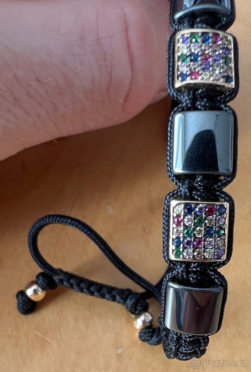 Zlaty naramek kombinovany - 3