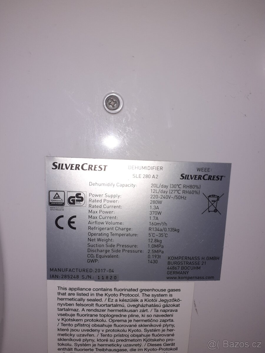 Odvlhcovac/pracka vzduchu Silvercrest - 3