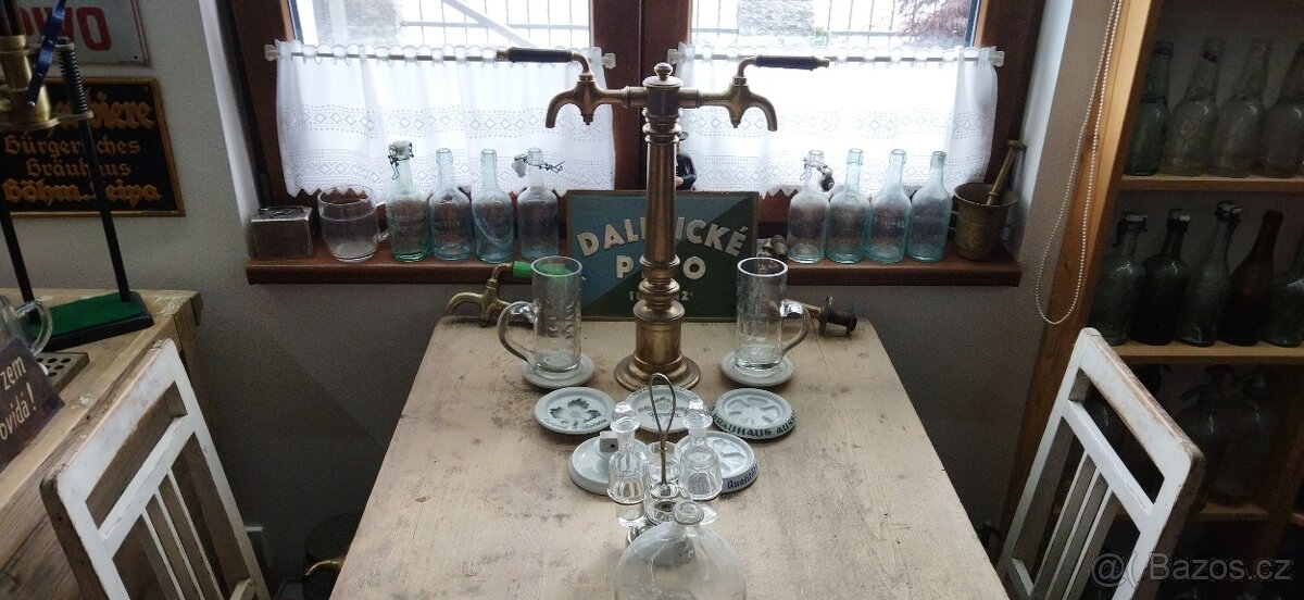 Sbírám - staré pivní láhve, půllitry, cedule, špuntovačka - 3
