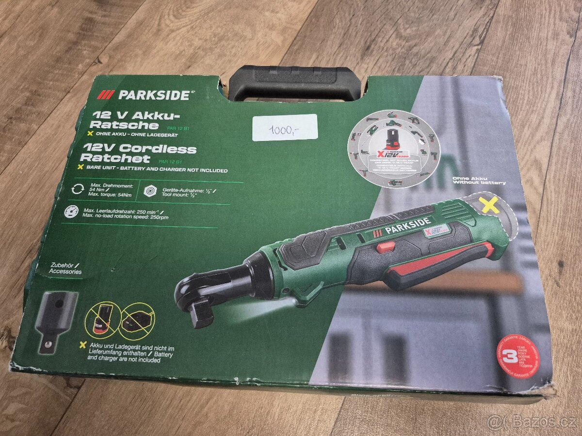 Aku rohový ráz Utahovák parkside V12 v kufru - 3