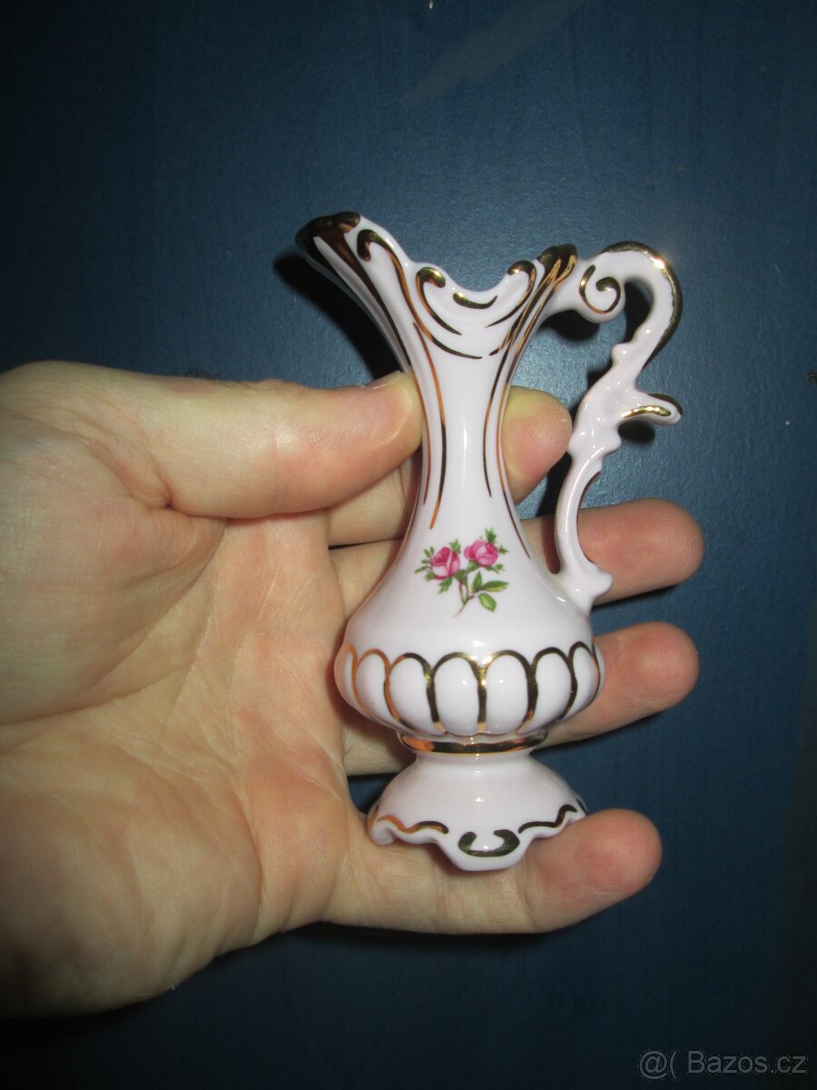 Růžový porcelán - amforka - 3