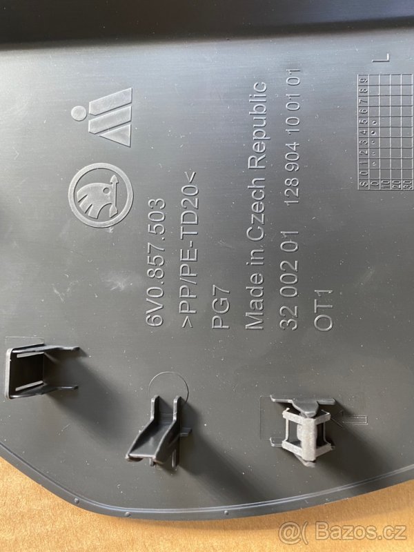 Škoda Fabia III 3 plasty interiér - 3