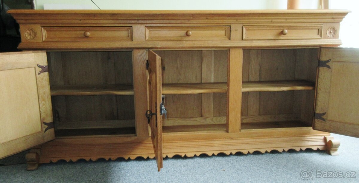 Dubová komoda - celomasiv - Výborný stav - 3