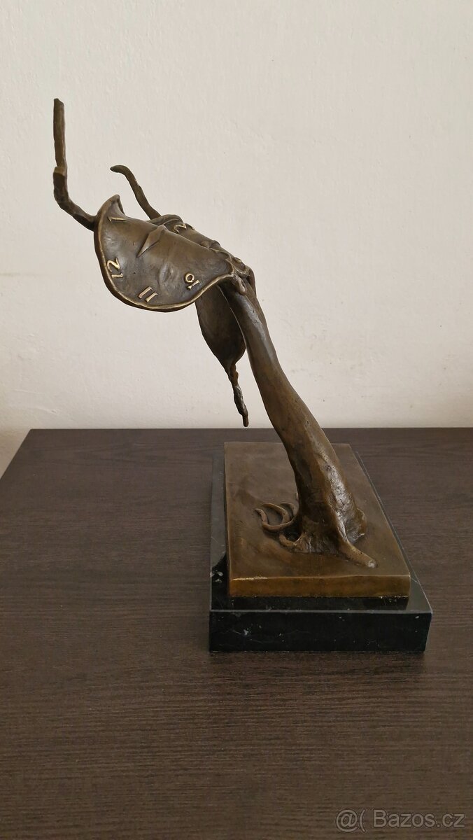 Salvador Dali - Tekoucí hodiny 1 - bronz - 3