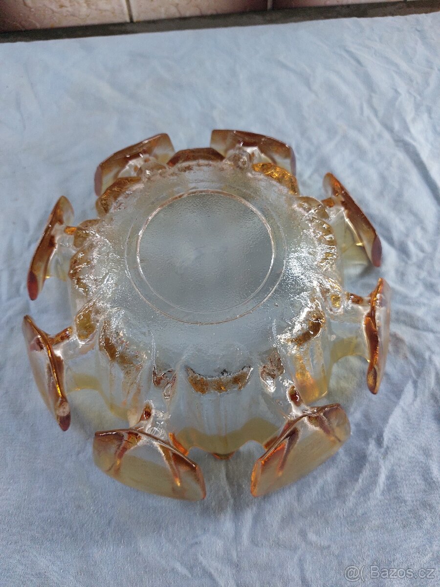 Retro sklenena misa cca 60 leta - 3