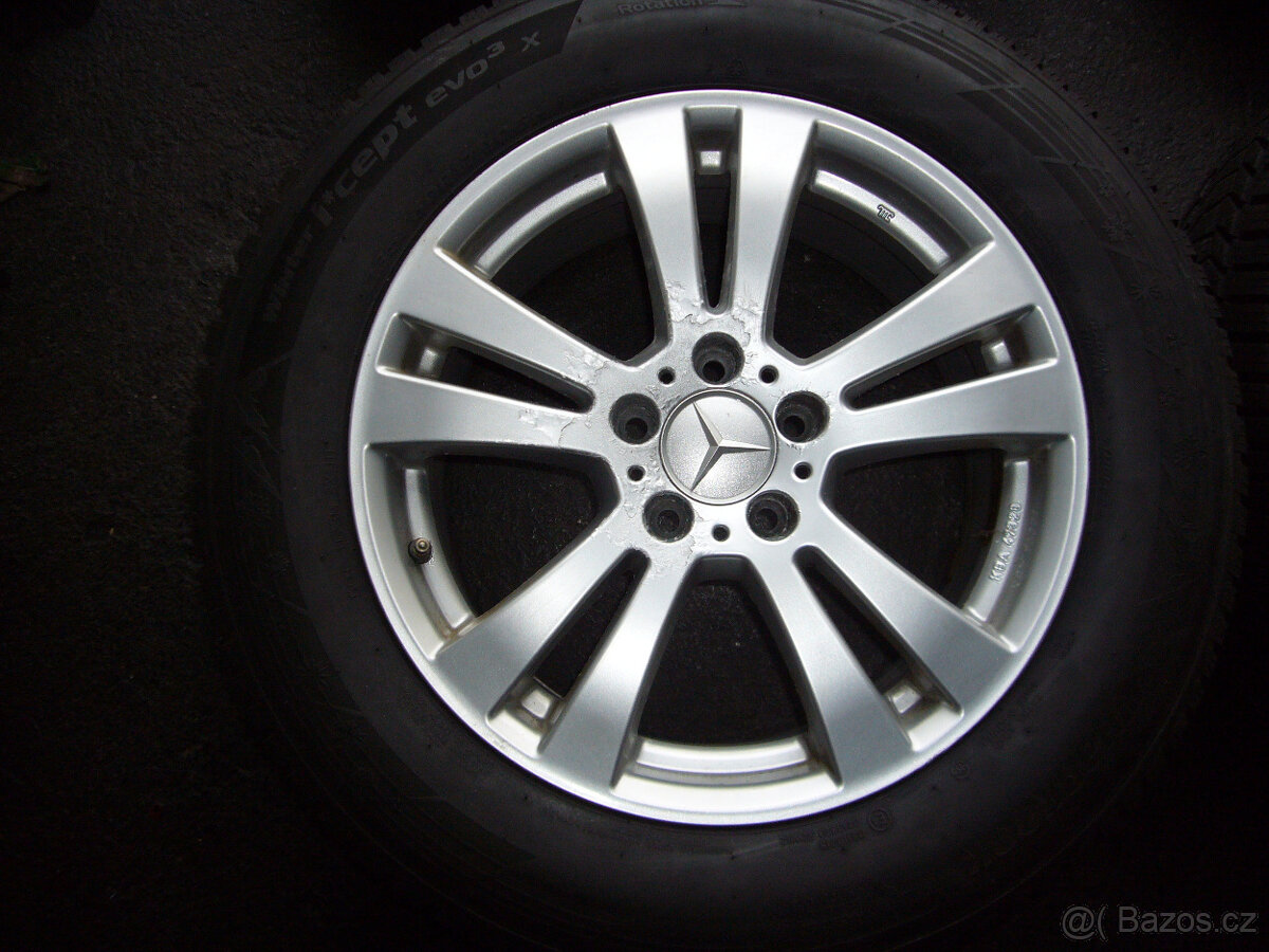 ZIMNÍ ALU KOLA orig.MERCEDES GLK 17" 5x112 7,5" et-47, - 3