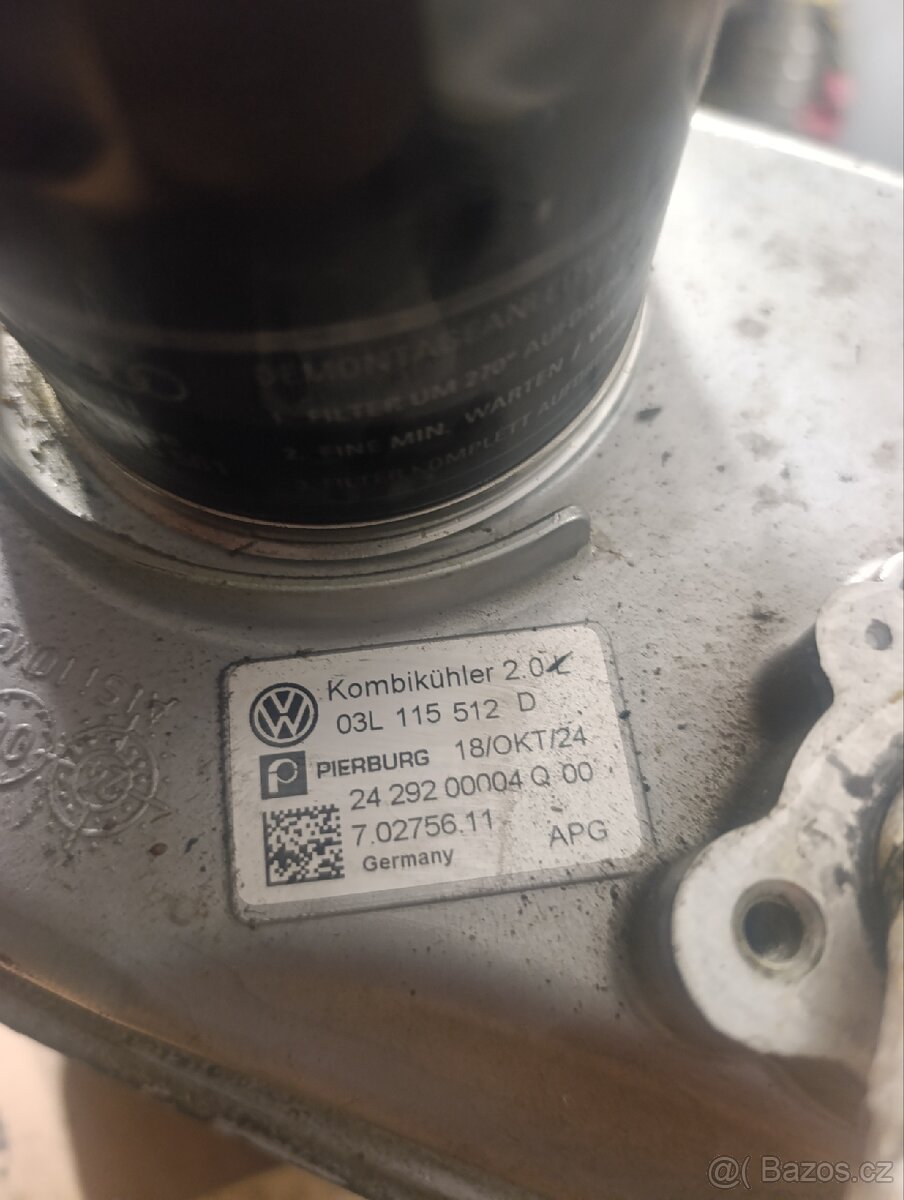 Chladič recirkulace spalin VW T5 T6 Crafter - 3