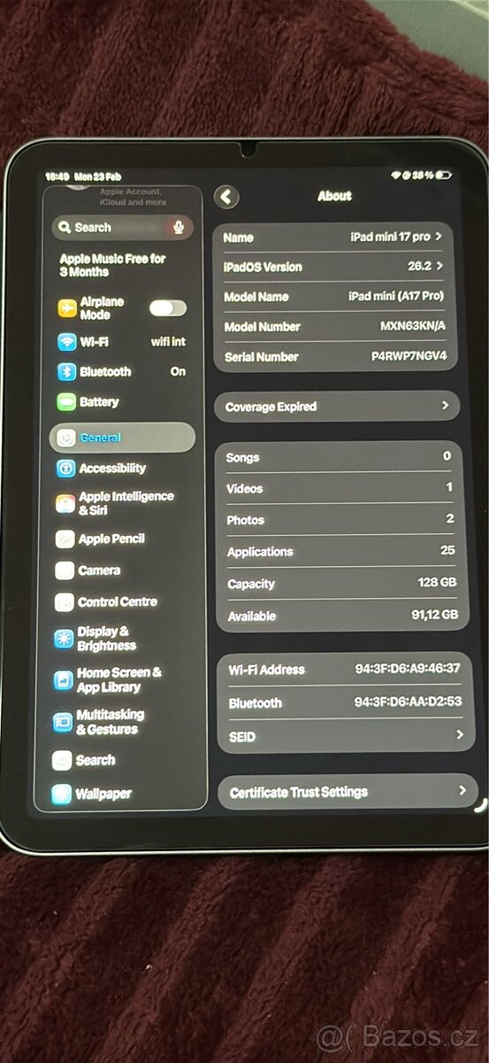 Prodám iPad mini (A17 Pro) - 3