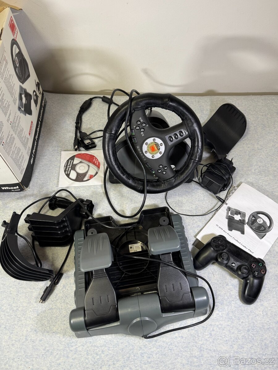 Herní volant s pedály a herním ovladačem - 3