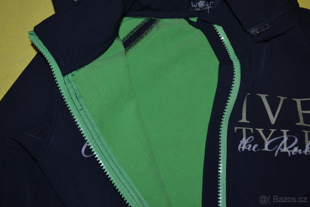 jarní softshellová bunda s fleece v.110/116,Wolf - 3