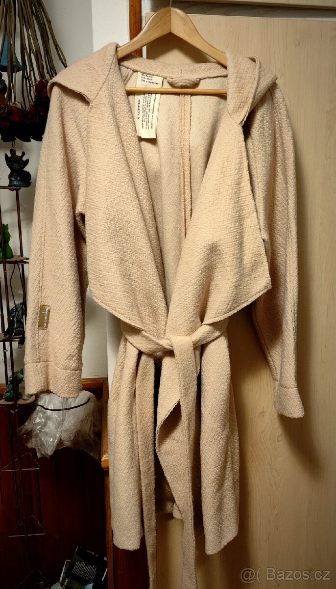 Těhotenský/nosící vlněný kabát od Mamiky - 3