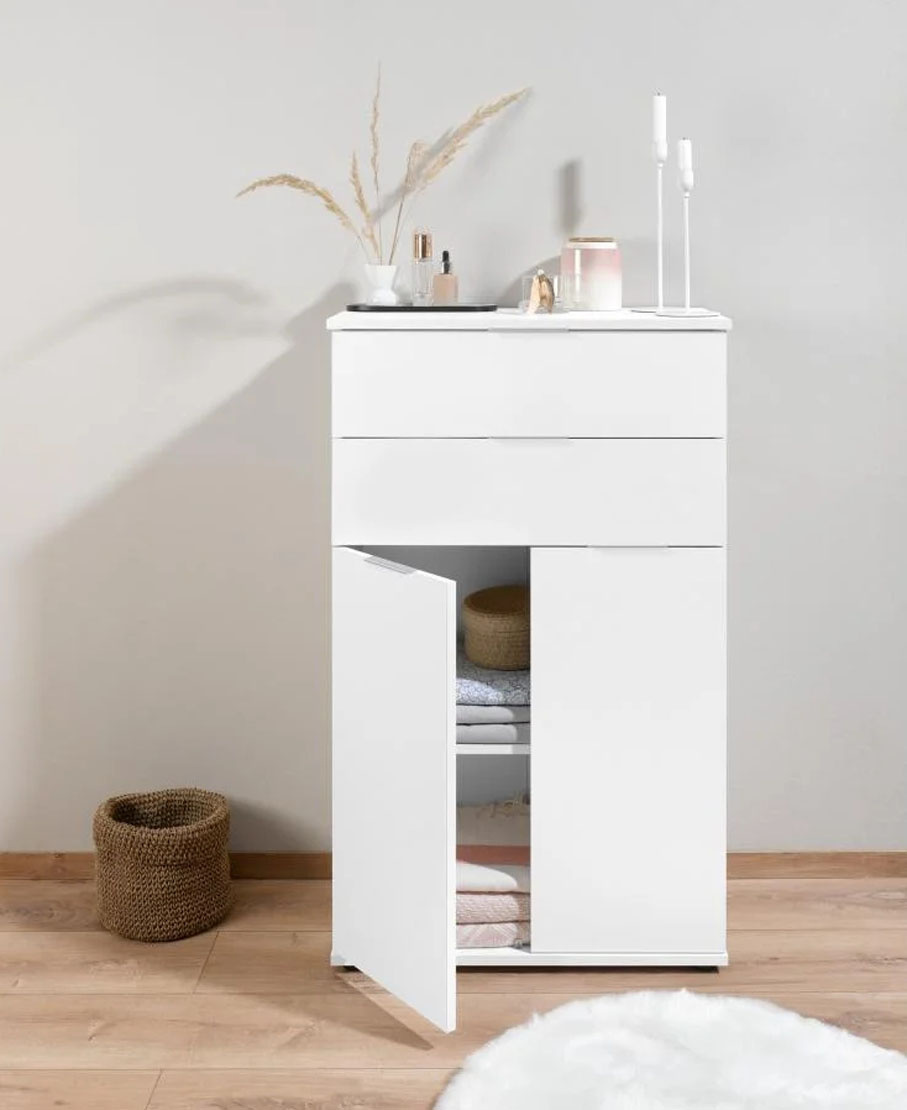 Komoda se 2 zásuvkami a 2 dvířky 25,4 x 50 x 190,5 cm nová - 3