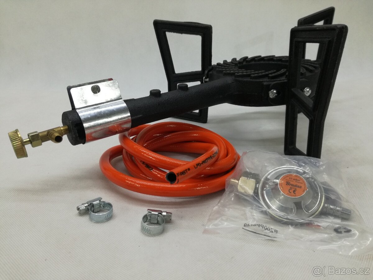 vařič plynový propan butan výkonný 7,6 kW nový - 3