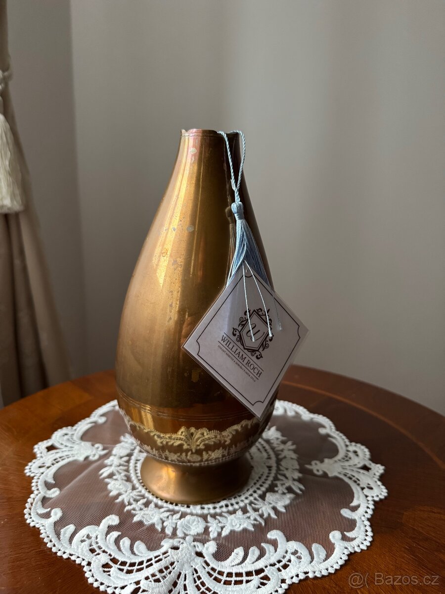 Mosazná váza – hladká a leštěná - 3