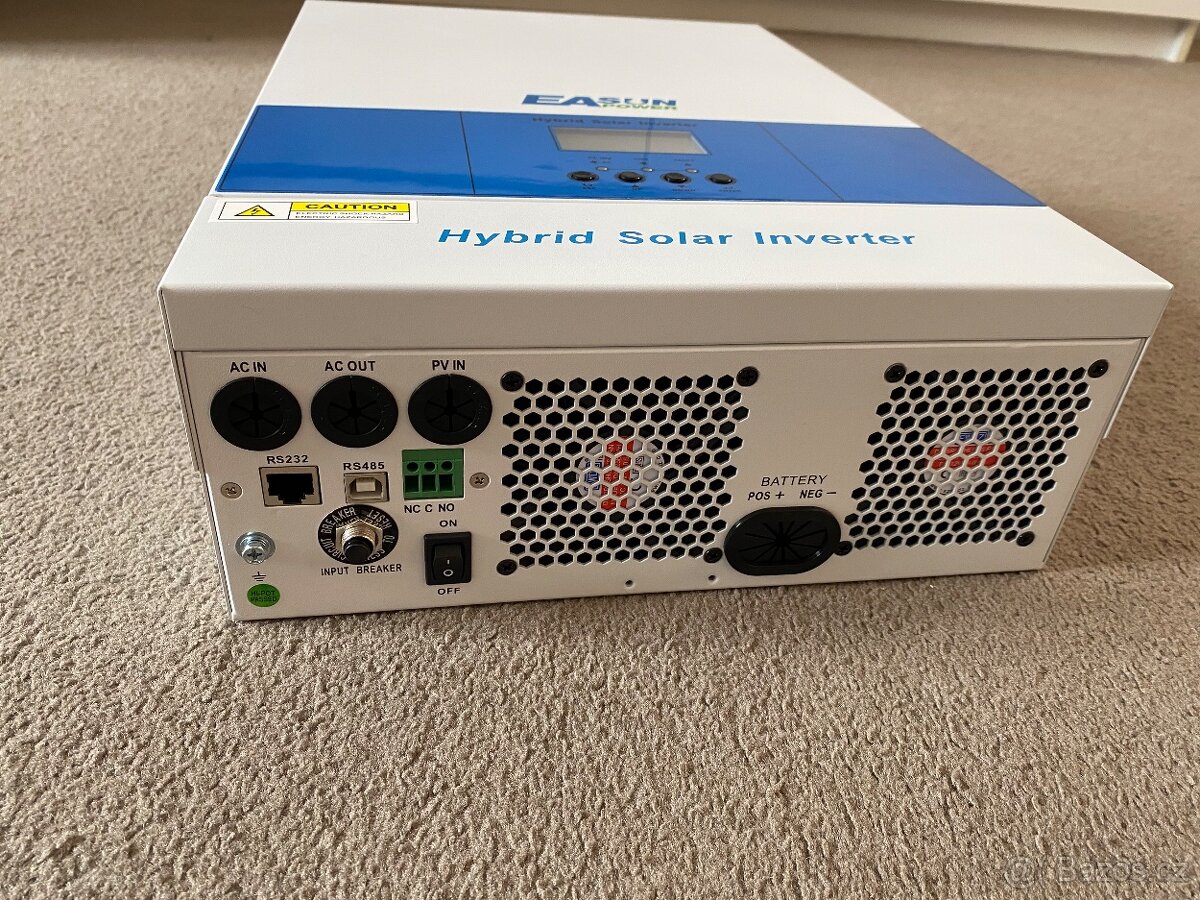 Hybridní měníč napětí střídač 5.6kw MPPT 48V NOVÝ - 3