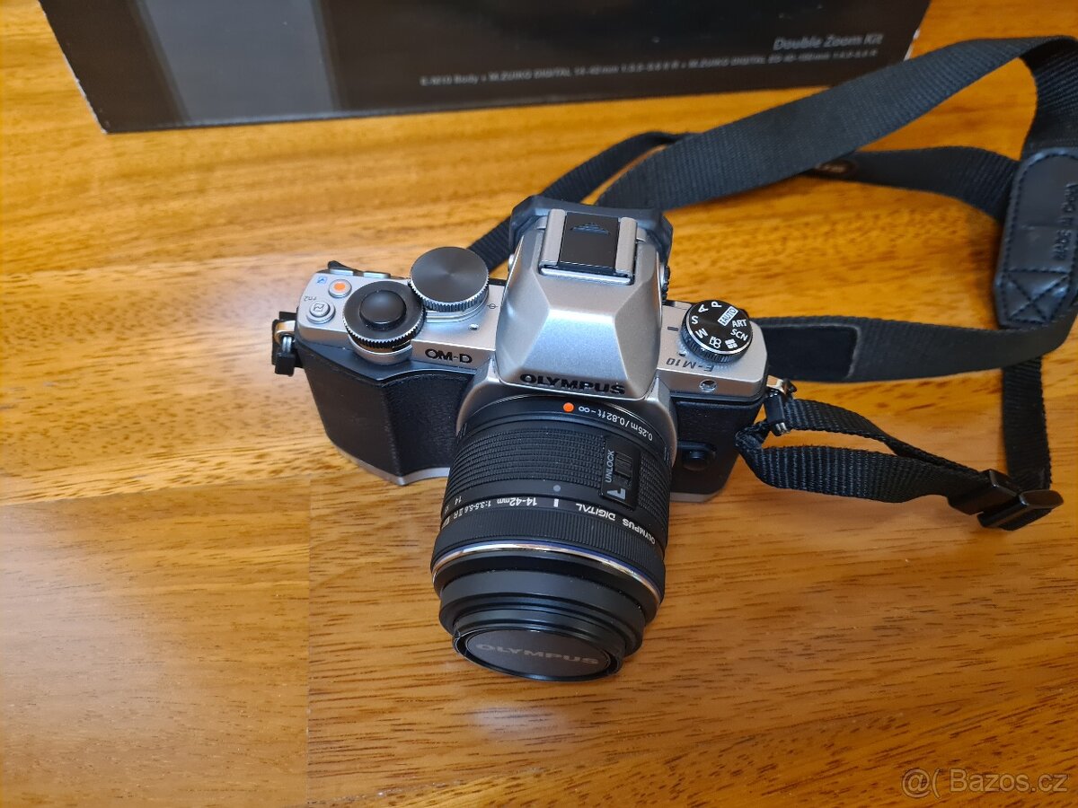 Olympus OM-D E-M10 double zoom kit + 2x objektiv NOVÝ stav - 3
