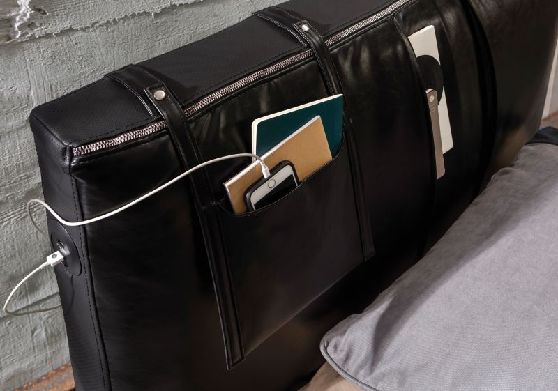 Dětská postel Nebula II 100x200cm - černá/šedá - 3