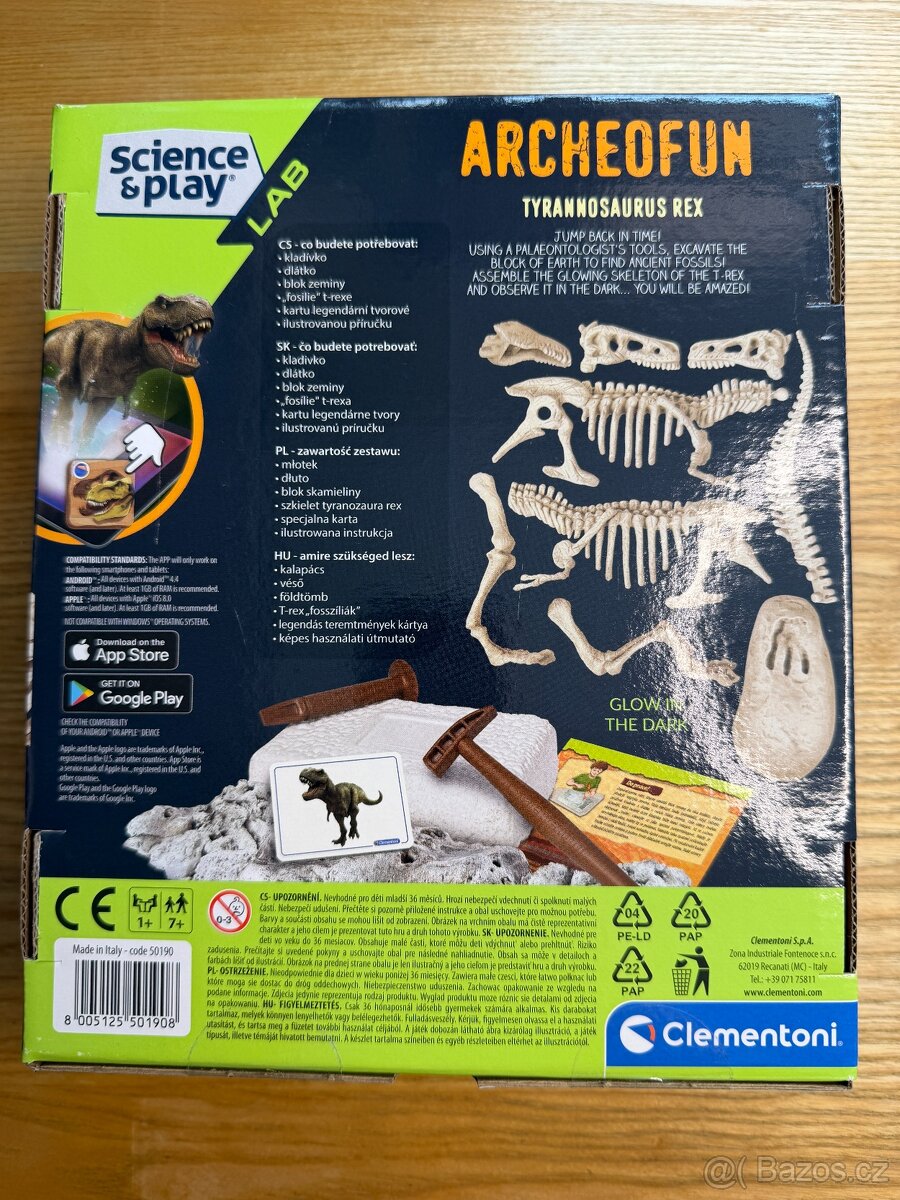 Clementoni Archeo Fun T-Rex, NOVÁ nerozbalená hra, -50% - 3