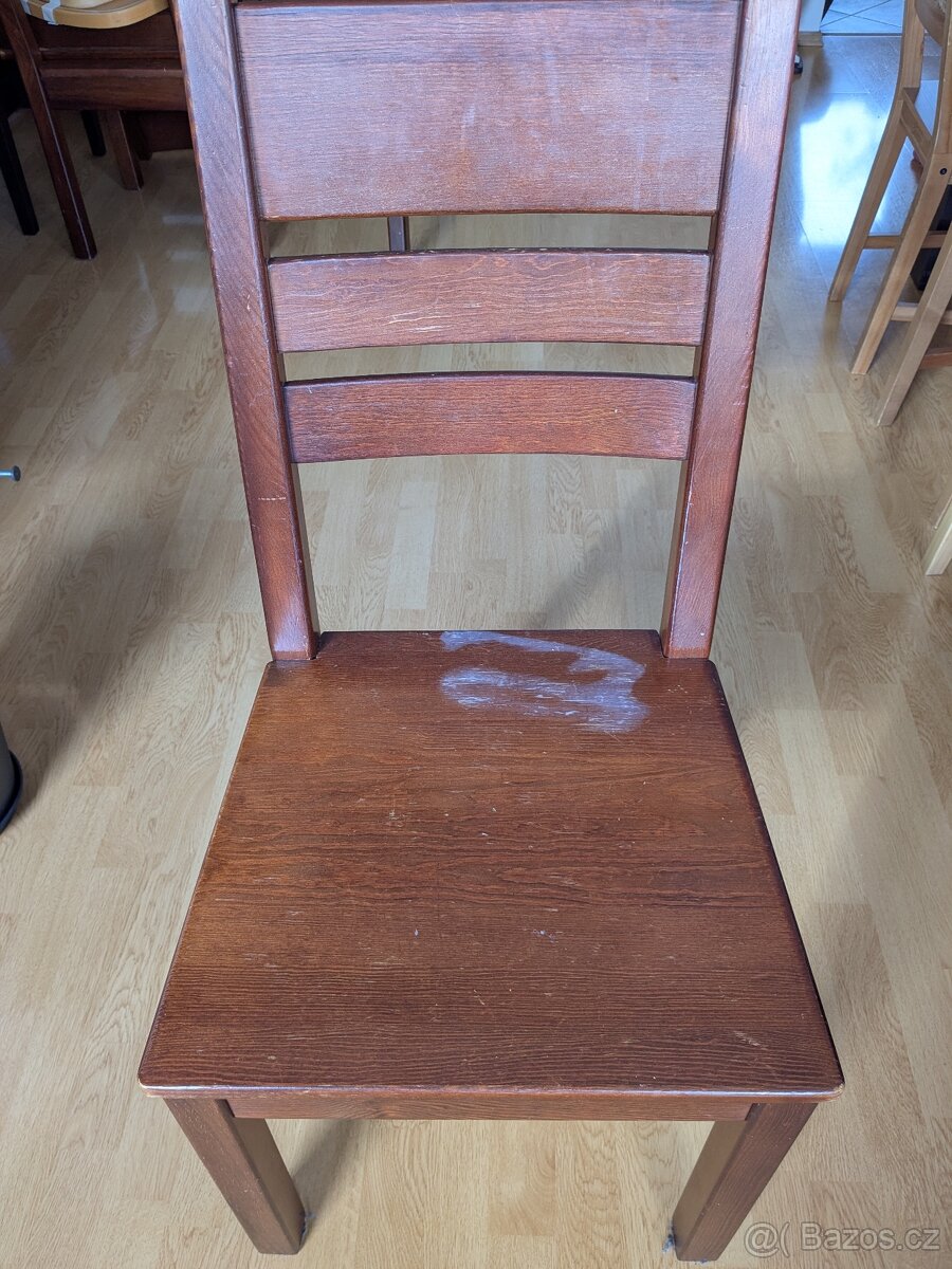 Jídelní stůl masiv + 6 židlí - 3