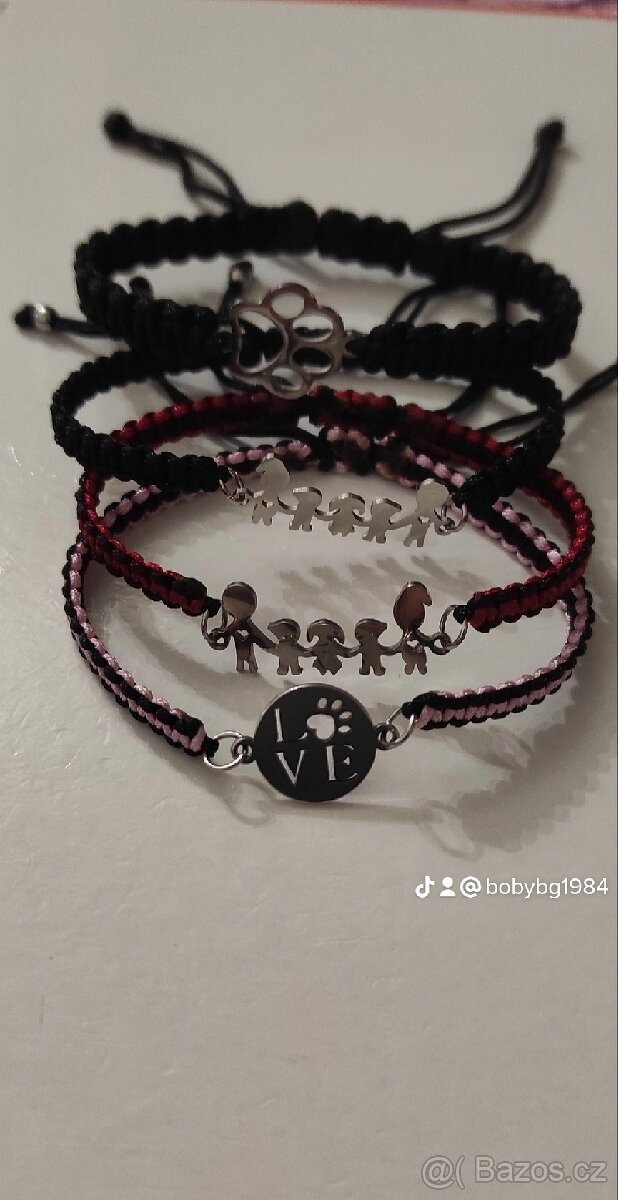 Pletené náramky,různé druhy - 3