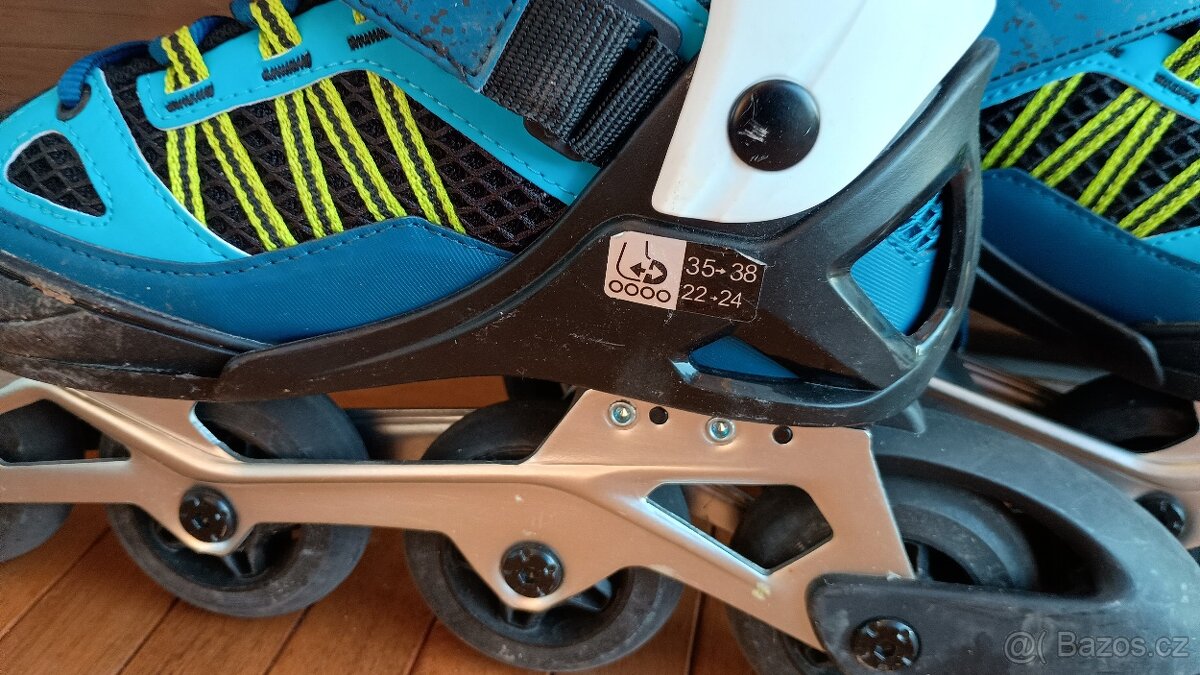 Dětské kolečkové brusle Oxelo (nastavitelná vel. EU 35-38) - 3