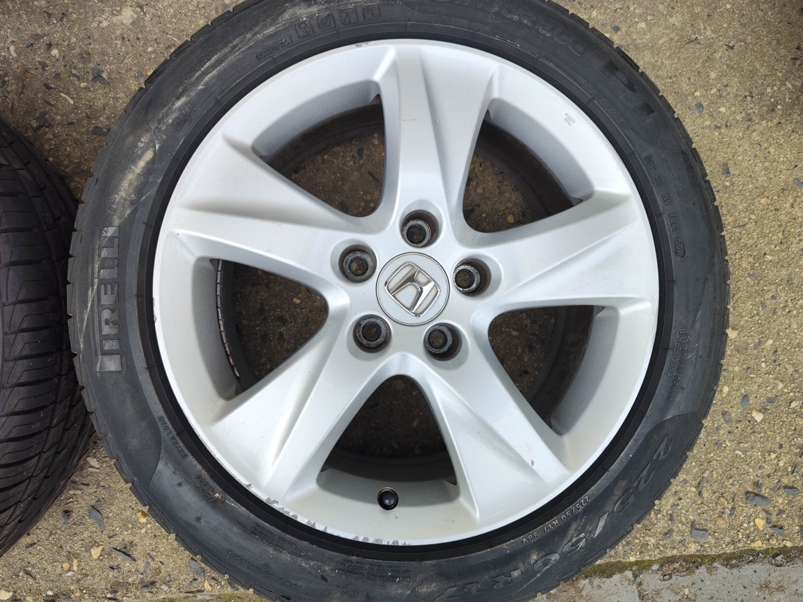 17"letní alu sada 5x114 origo Honda Accord Civic CRV 225/50 - 3