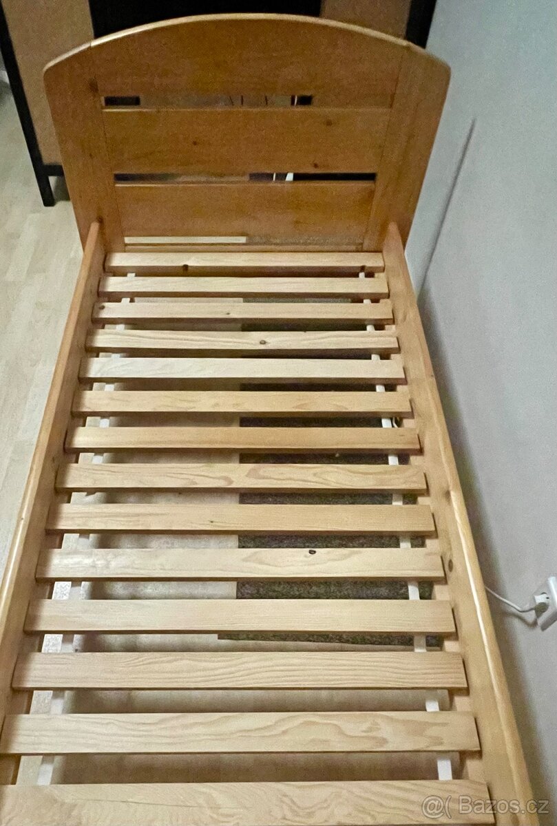 Dřevěná postel 90x200 - 3