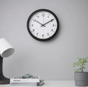 nástěnné hodiny černé - 3