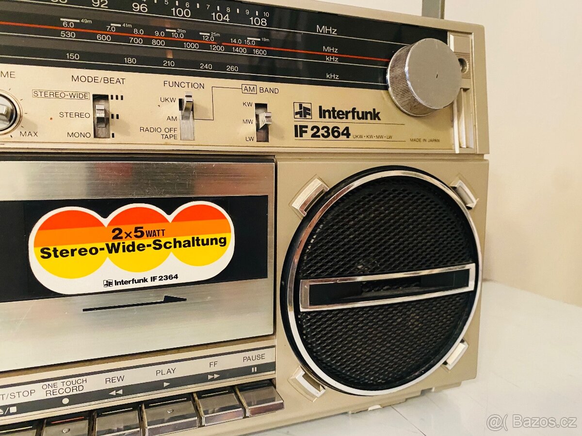 Radiomagnetofon Interfunk IF 2364, rok 1984 - 3
