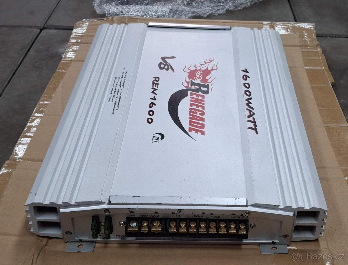 Zesilovač do auta Renegade V8 4 kanály - 3