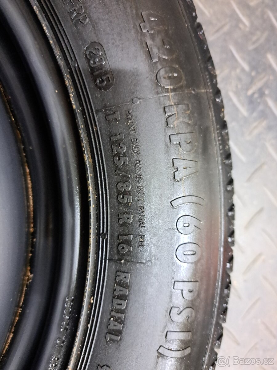 Dojezdové kolo Peugeot Citroen 5x108x65,1 125/85 R16 - 3