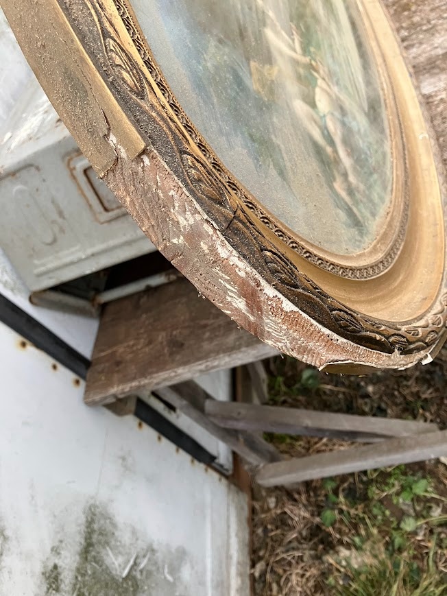 starý obraz, andělíčci. - 3